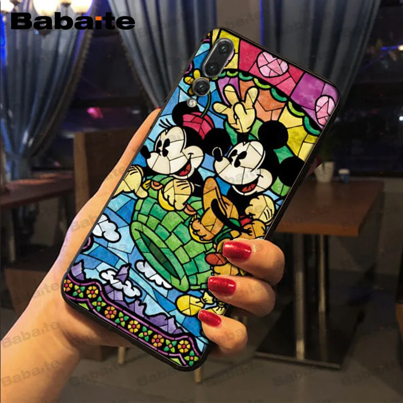 Babaite Kissing Mickey Minnie Mouse Phone Accessories Phone Case For huawei p20lite p9lite nova 3i honor 8x mate20 pro Cover