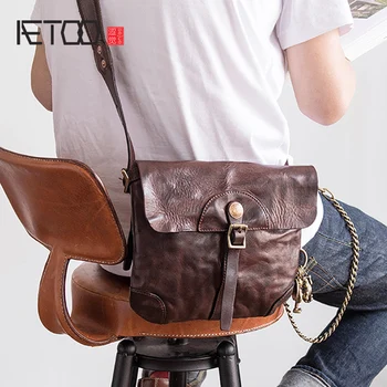 AETOO Imported head cowhide Small bag male retro trend female fashion crossbody bag
AETOO Imported head cowhide Small bag male retro trend female fashion crossbody bag