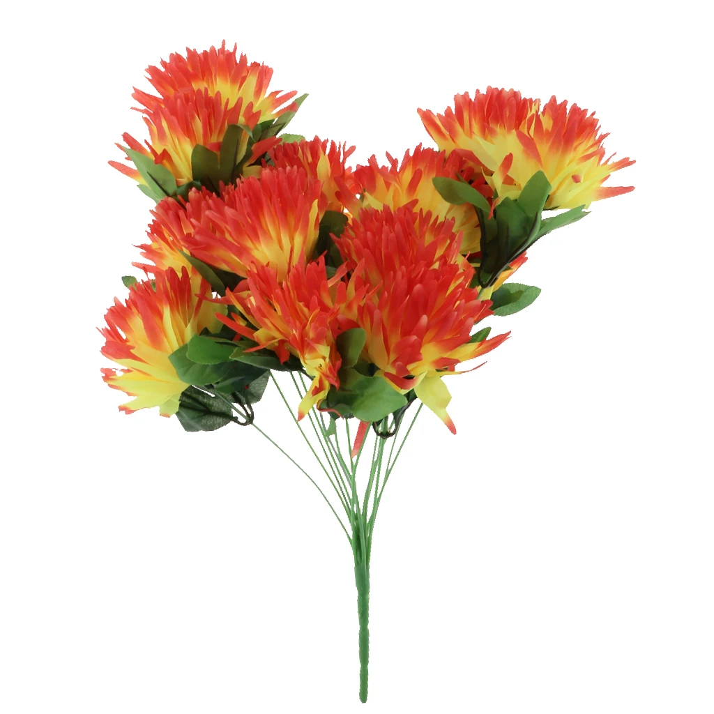 Simulation Chrysanthemum Bouquet Memorial Day Cemetery Home Decor