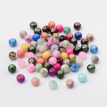 4 6 8 10 12mm Mixed Style Mixed Color Round Spray Painted Glass Beads Loose Spacer Beads for Jewelry Making about 100pcs/bag
4 6 8 10 12mm Mixed Style Mixed Color Round Spray Painted Glass Beads Loose Spacer Beads for Jewelry Making about 100pcs/bag