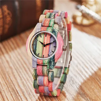New 2020 Wooden Watches Quartz Women colourful Handmade Lightweight Wood Watch Calendar Quartz Sports Watch Reloj de cuarzo
New 2020 Wooden Watches Quartz Women colourful Handmade Lightweight Wood Watch Calendar Quartz Sports Watch Reloj de cuarzo