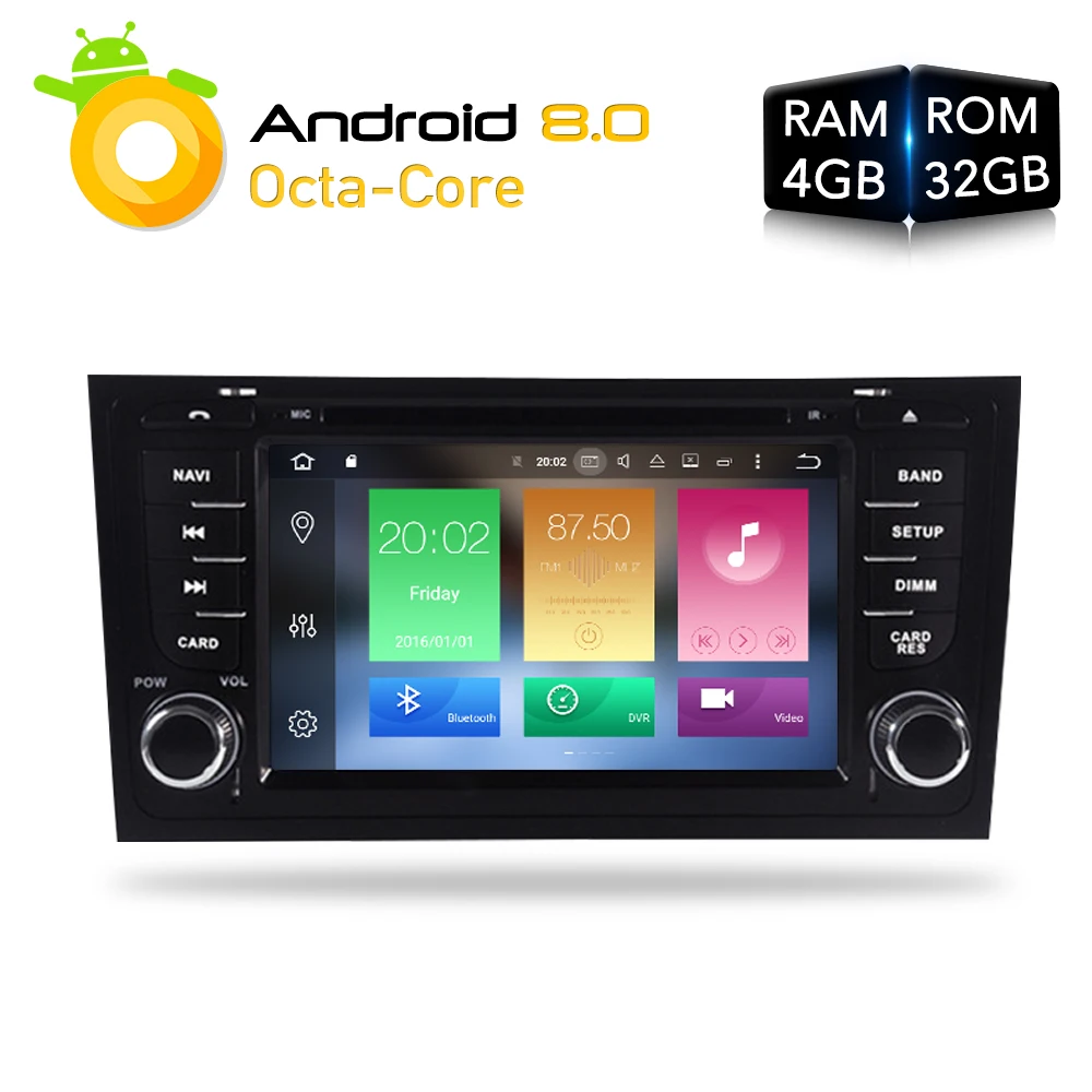 Android 9.0 Car DVD Stereo Multimedia Headunit For AUDI A6 RS6 1997-2004 S6 1997+ Auto PC Radio GPS Navigation Video Audio 4GRAM
Android 9.0 Car DVD Stereo Multimedia Headunit For AUDI A6 RS6 1997-2004 S6 1997+ Auto PC Radio GPS Navigation Video Audio 4GRAM
