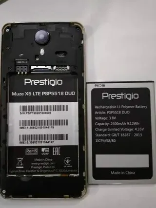 2400mAh battery for Prestigio PRESTIGIO MUZE X5 LTE PSP5518 DUO mobile phone | Мобильные телефоны и аксессуары