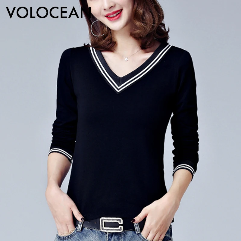 VOLOCEAN New Womens Tops Fashion 2019 Plus Size Autumn Winter Women T Shirt 100% Cotton Casual Woman T-Shirts Long Sleeve Tshirt
VOLOCEAN New Womens Tops Fashion 2019 Plus Size Autumn Winter Women T Shirt 100% Cotton Casual Woman T-Shirts Long Sleeve Tshirt