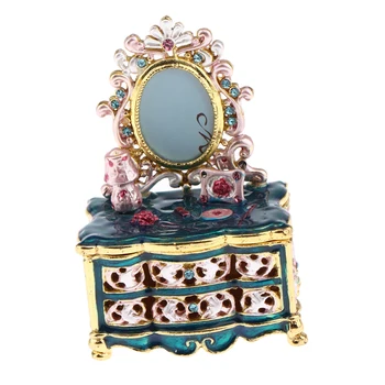 Miniature Metal Dressing Table or Jewelry Box for 1:12 Dollhouse Bedroom Furniture Decoration Green
Miniature Metal Dressing Table or Jewelry Box for 1:12 Dollhouse Bedroom Furniture Decoration Green