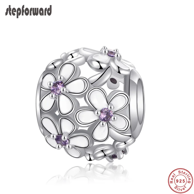 100% 925 Real Silver Daisy Flower Charm Fit Bracelet And Necklace High Quality Beautiful Delicate White Enamel Beads For Women
100% 925 Real Silver Daisy Flower Charm Fit Bracelet And Necklace High Quality Beautiful Delicate White Enamel Beads For Women