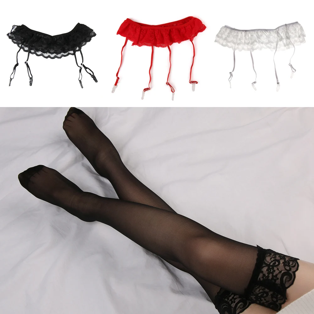 1Set New Fashion Sexy Lace Soft Top Thigh-Highs Stockings+Suspender Garter Belt for Womens Lady Leggings Solid Stockings Set
1Set New Fashion Sexy Lace Soft Top Thigh-Highs Stockings+Suspender Garter Belt for Womens Lady Leggings Solid Stockings Set