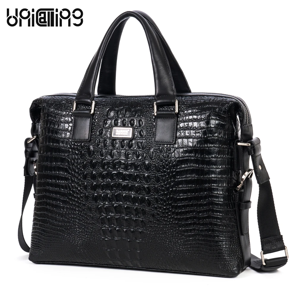 Brand men fashion crocodile pattern top layer cowhide genuine leather business bag men luxury 14" laptop real leather tote bag
Brand men fashion crocodile pattern top layer cowhide genuine leather business bag men luxury 14" laptop real leather tote bag