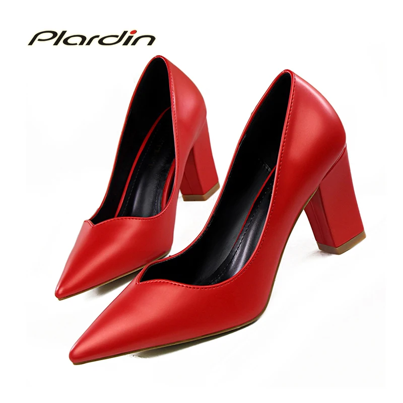 Plardin New Basic Pumps Women Wedding Pumps Victoria Shoes Woman Square Heel Women's Pointed Toe Square Toe High Heels
Plardin New Basic Pumps Women Wedding Pumps Victoria Shoes Woman Square Heel Women's Pointed Toe Square Toe High Heels