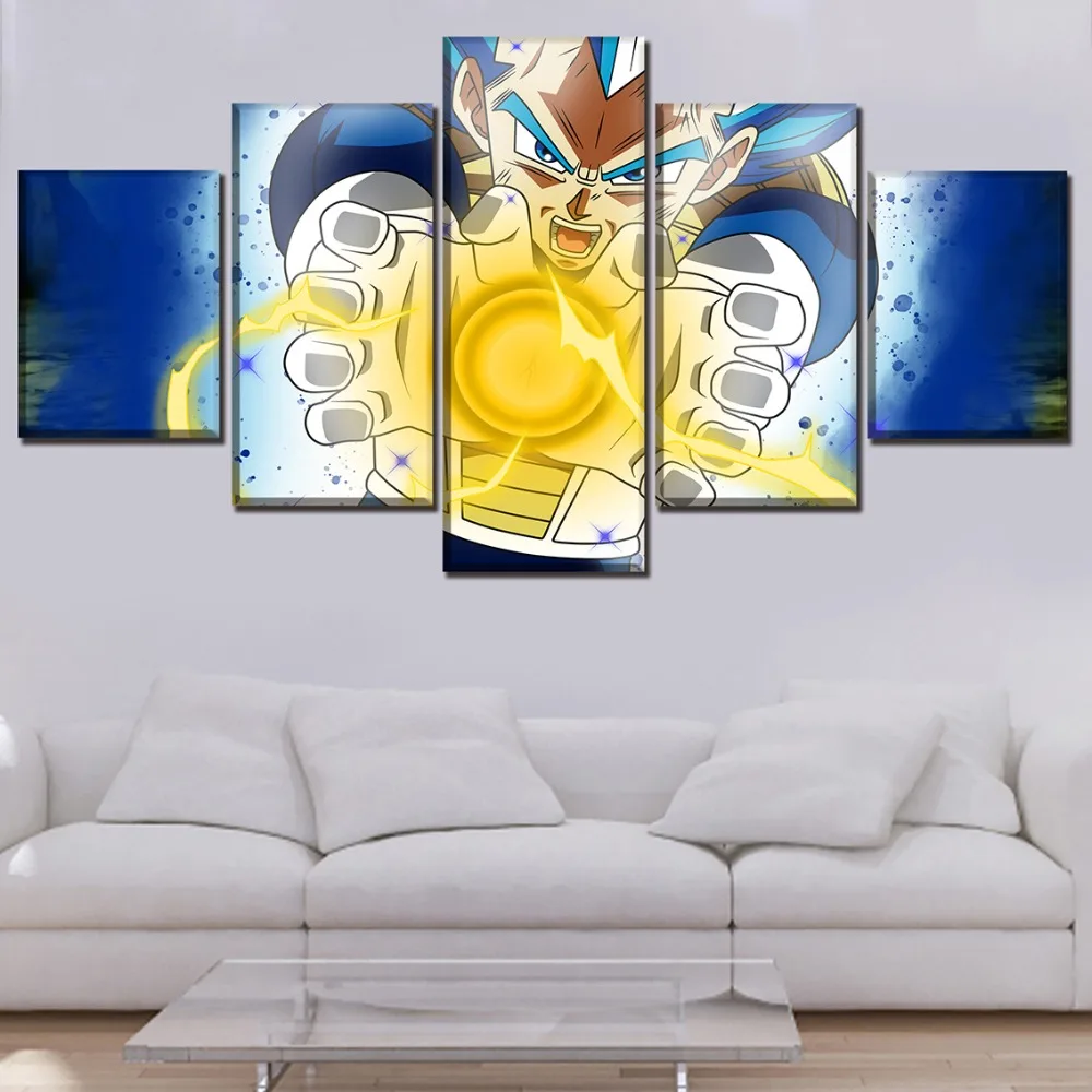 5 Panels Anime Dragon Ball Super Vegeta Painting High Quality Canvas Print Modular Picture Wall Art Home Decor Modern Artwork
5 Panels Anime Dragon Ball Super Vegeta Painting High Quality Canvas Print Modular Picture Wall Art Home Decor Modern Artwork