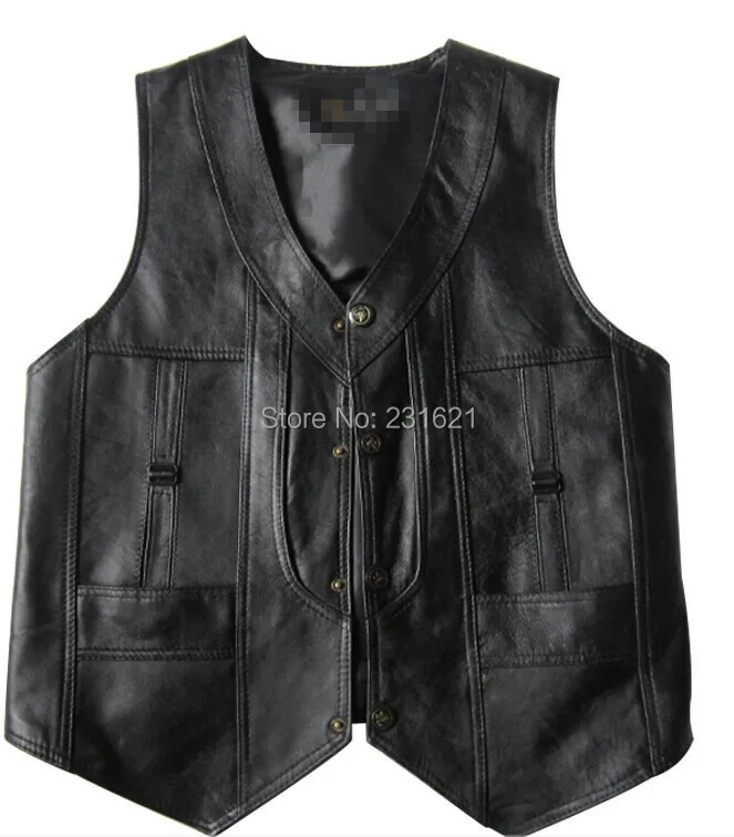 Men's sheepskin leather vest leather vest quinquagenarian spring and summer vest fur male genuine leather plus size
Men's sheepskin leather vest leather vest quinquagenarian spring and summer vest fur male genuine leather plus size