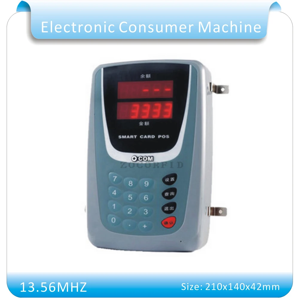 OFA3-2 13.56MHZ Double display Electronic Consumer Machine /13.56mhz RFID consumer machine DC-9V+50pcs cards
OFA3-2 13.56MHZ Double display Electronic Consumer Machine /13.56mhz RFID consumer machine DC-9V+50pcs cards