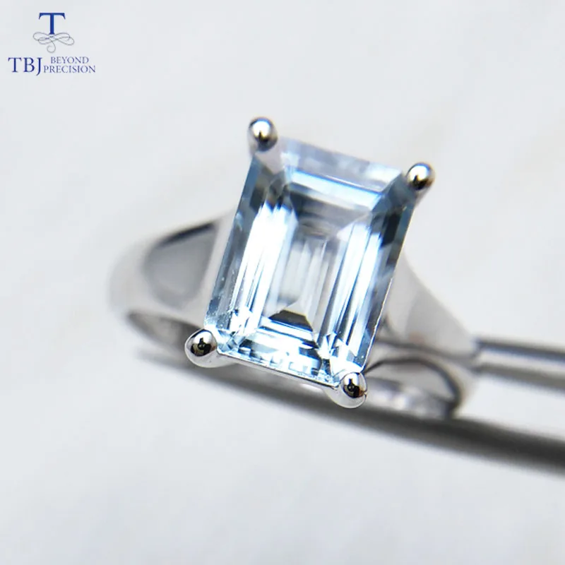 Tbj ,Simple and elegant aquamarine light-colored oct 7*9mm 2ct Ring in 925 sterling silver fine jewelry best anniversary gift
Tbj ,Simple and elegant aquamarine light-colored oct 7*9mm 2ct Ring in 925 sterling silver fine jewelry best anniversary gift