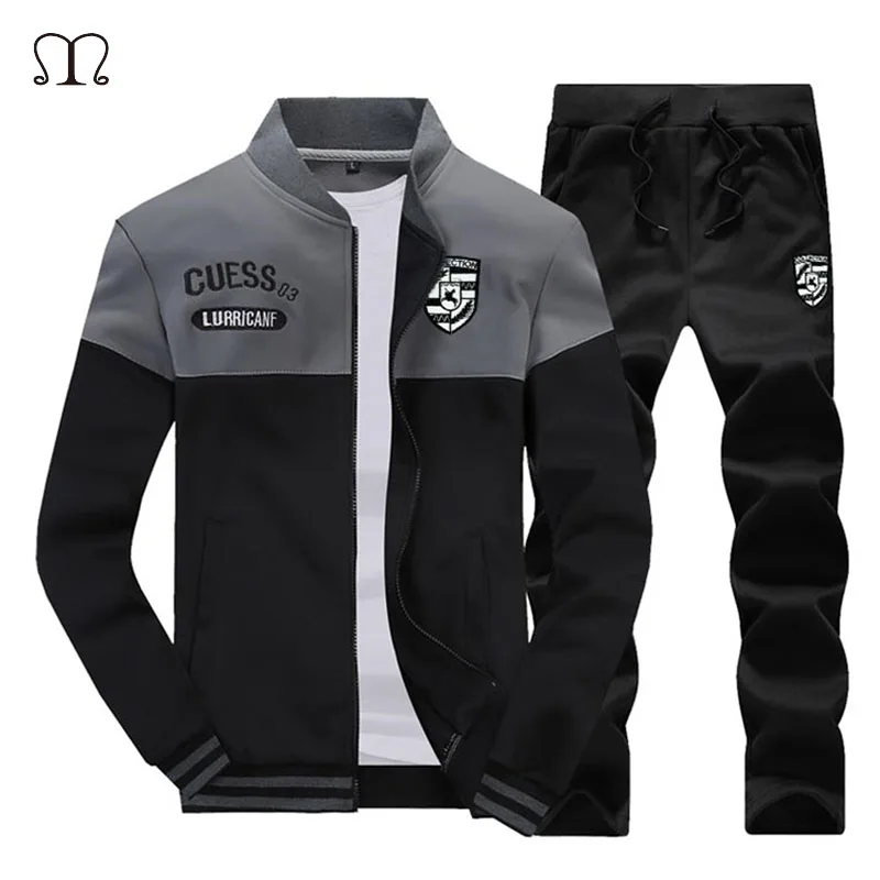 2019 Spring Set Men New Sportswear Autumn Suit Clothes Tracksuits Male Zipper Sweatshirts +Sweatpants Mens Sporting Track Suits
2019 Spring Set Men New Sportswear Autumn Suit Clothes Tracksuits Male Zipper Sweatshirts +Sweatpants Mens Sporting Track Suits