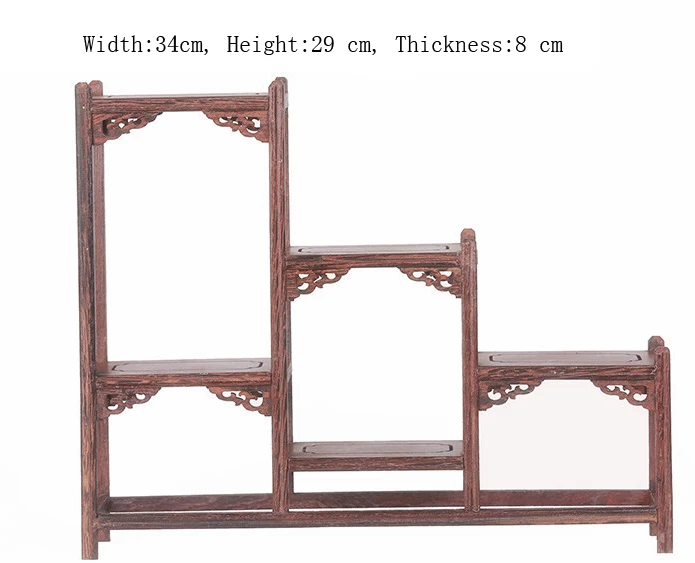 Exquisite Chinese Decoratable Classical Handmade Wenge Wooden Display Stand Shelf No.6
Exquisite Chinese Decoratable Classical Handmade Wenge Wooden Display Stand Shelf No.6
