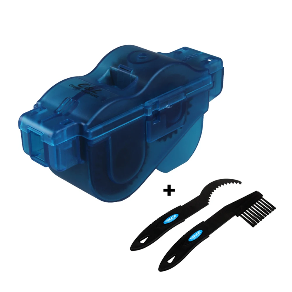 BIKEIN PRO 3pcs Portable Bicycle Chain Cleaner with Two Plastic Brushes and Handle Blue Plastic Box Bike Cleaning Wash Tools
BIKEIN PRO 3pcs Portable Bicycle Chain Cleaner with Two Plastic Brushes and Handle Blue Plastic Box Bike Cleaning Wash Tools