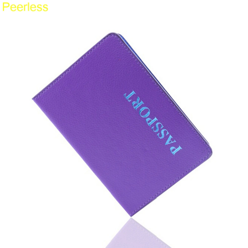 Peerless PU паспорт ID банковской карты примечание держатель бумажник для хранения