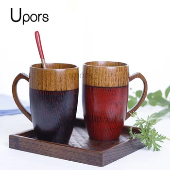 UPORS New Wooden Tea Cup With Heart Handle Japanese Style Natural Wood Cup Handmade Red & Black Couple Cups Wedding Lover Gifts
UPORS New Wooden Tea Cup With Heart Handle Japanese Style Natural Wood Cup Handmade Red & Black Couple Cups Wedding Lover Gifts