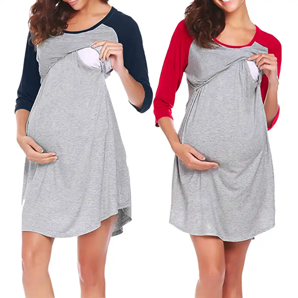long nursing nightgown