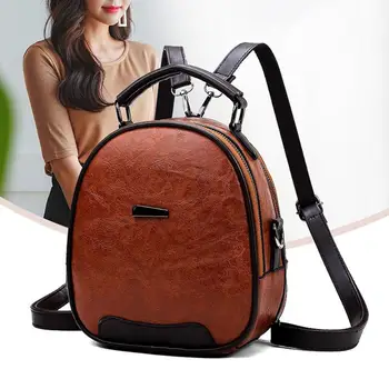 Luxury Retro Women Casual PU Leather Backpack Fashion Mini Backpack Girls Zipper Shoulder Schoolbag Rucksack Mochila FemininaZ70
Luxury Retro Women Casual PU Leather Backpack Fashion Mini Backpack Girls Zipper Shoulder Schoolbag Rucksack Mochila FemininaZ70