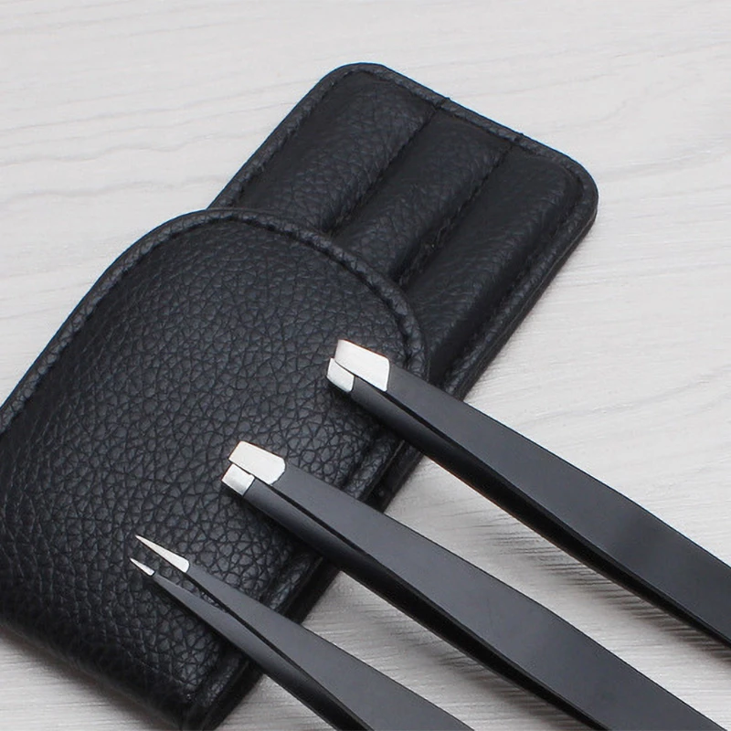 3 PCS /set Stainless Steel Eyebrow Tweezers Point Tip Slant Tip Flat Tip Hair Removal Makeup Tools Accessory With Bag Case
3 PCS /set Stainless Steel Eyebrow Tweezers Point Tip Slant Tip Flat Tip Hair Removal Makeup Tools Accessory With Bag Case