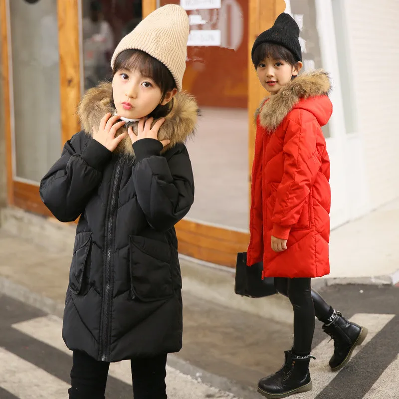 2017 New Design Autumn Winter Jackets Girls Coat Kids Fur Hooded Cotton Padded Down Jackets Solid Color Long Winter Clothes
2017 New Design Autumn Winter Jackets Girls Coat Kids Fur Hooded Cotton Padded Down Jackets Solid Color Long Winter Clothes