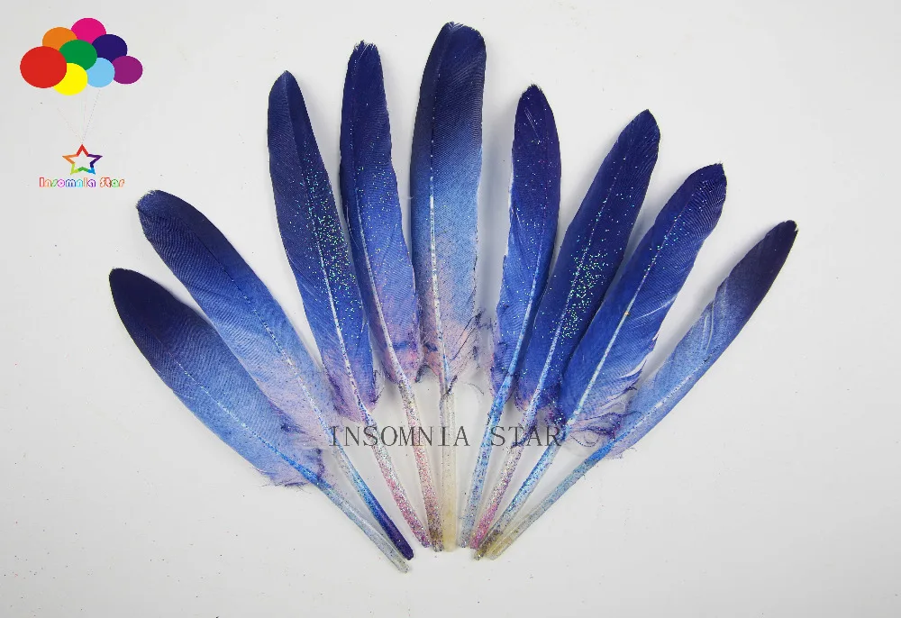 dream catchers Hand Painted Gold Tipped Black Feathers 4-6/" Great for weddings