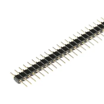 5pcs 40Pin Connector Header Round Needle Gold Plated 1x40 Golden Pin Single Row Male 2.54mm Breakable Pin Connector Strip
5pcs 40Pin Connector Header Round Needle Gold Plated 1x40 Golden Pin Single Row Male 2.54mm Breakable Pin Connector Strip