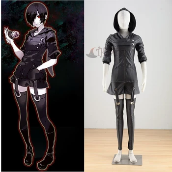 AthemisTokyo Ghoul Kirishima Touka anime Cosplay Costume custom made any size black leather outfit 
AthemisTokyo Ghoul Kirishima Touka anime Cosplay Costume custom made any size black leather outfit