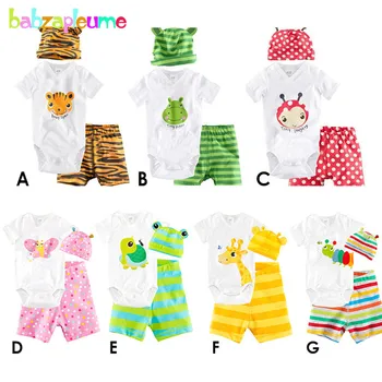 3Piece/0-18Months/Summer Baby Outfits Cartoon Animal Cute Rompers Boys Girls Bodysuits+Shorts+Hats Newborn Clothing Sets BC1272
3Piece/0-18Months/Summer Baby Outfits Cartoon Animal Cute Rompers Boys Girls Bodysuits+Shorts+Hats Newborn Clothing Sets BC1272