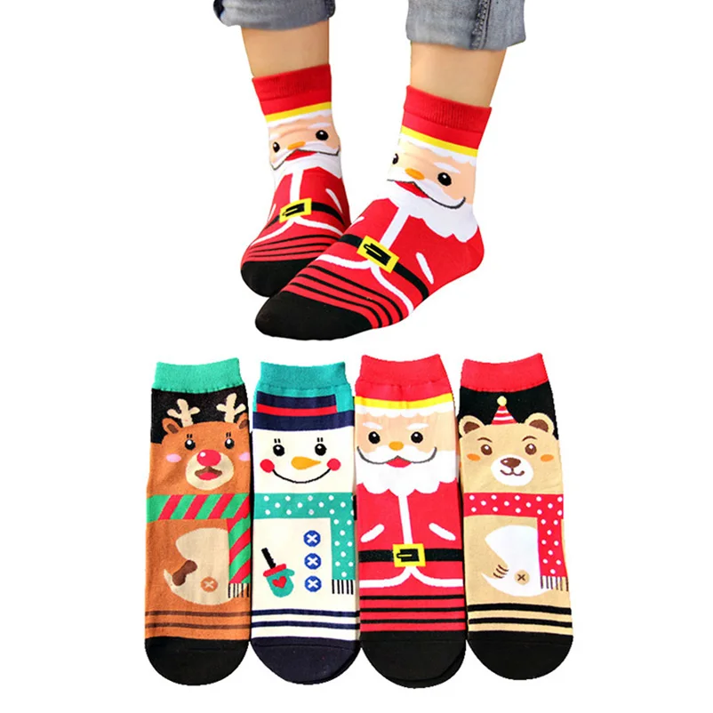 4pairs Women Christmas Socks Girls Lady Cute Cartoon Santa Claus Deer Funny Women Socks Winter Warm Cotton Sock Meias Calcetines
4pairs Women Christmas Socks Girls Lady Cute Cartoon Santa Claus Deer Funny Women Socks Winter Warm Cotton Sock Meias Calcetines