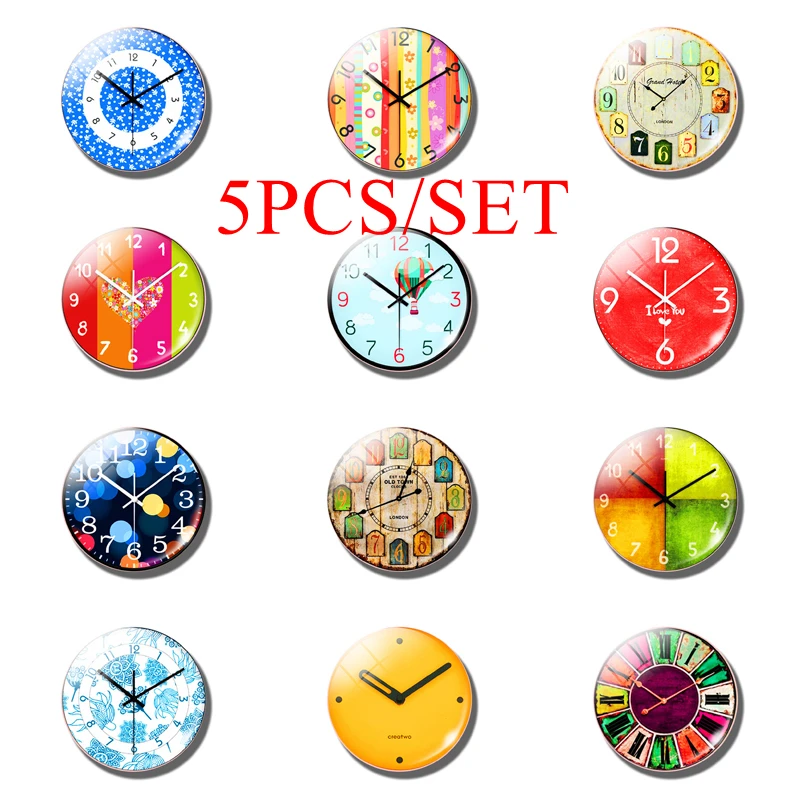 5PCS/SET Retro Color Lovely Clock 25MM Glass Cabochon Dome Jewelry Making Fashion Accessories Children's Gift(Not Really Table)
5PCS/SET Retro Color Lovely Clock 25MM Glass Cabochon Dome Jewelry Making Fashion Accessories Children's Gift(Not Really Table)