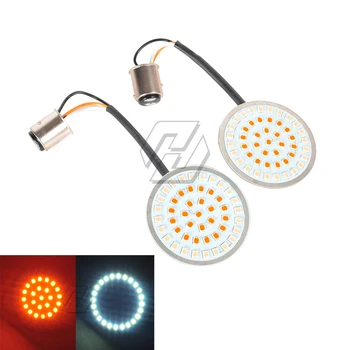 2" Inserts 1157 LED Motorcycle Front Turn Signal Light Panel Case for Harley Sportster 883 1200 Softail Touring Dyna 2011-2018
2" Inserts 1157 LED Motorcycle Front Turn Signal Light Panel Case for Harley Sportster 883 1200 Softail Touring Dyna 2011-2018