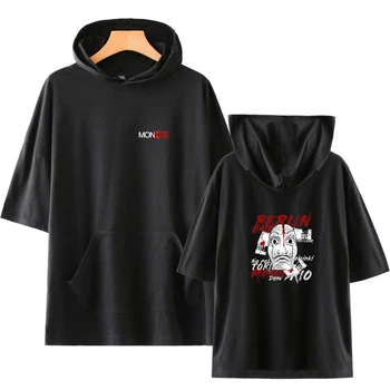Money Heist La casa de papel Summer short-sleeved hoodie Tee women/men 2019 new fashion trend Highstreet Printed short sleeve
Money Heist La casa de papel Summer short-sleeved hoodie Tee women/men 2019 new fashion trend Highstreet Printed short sleeve