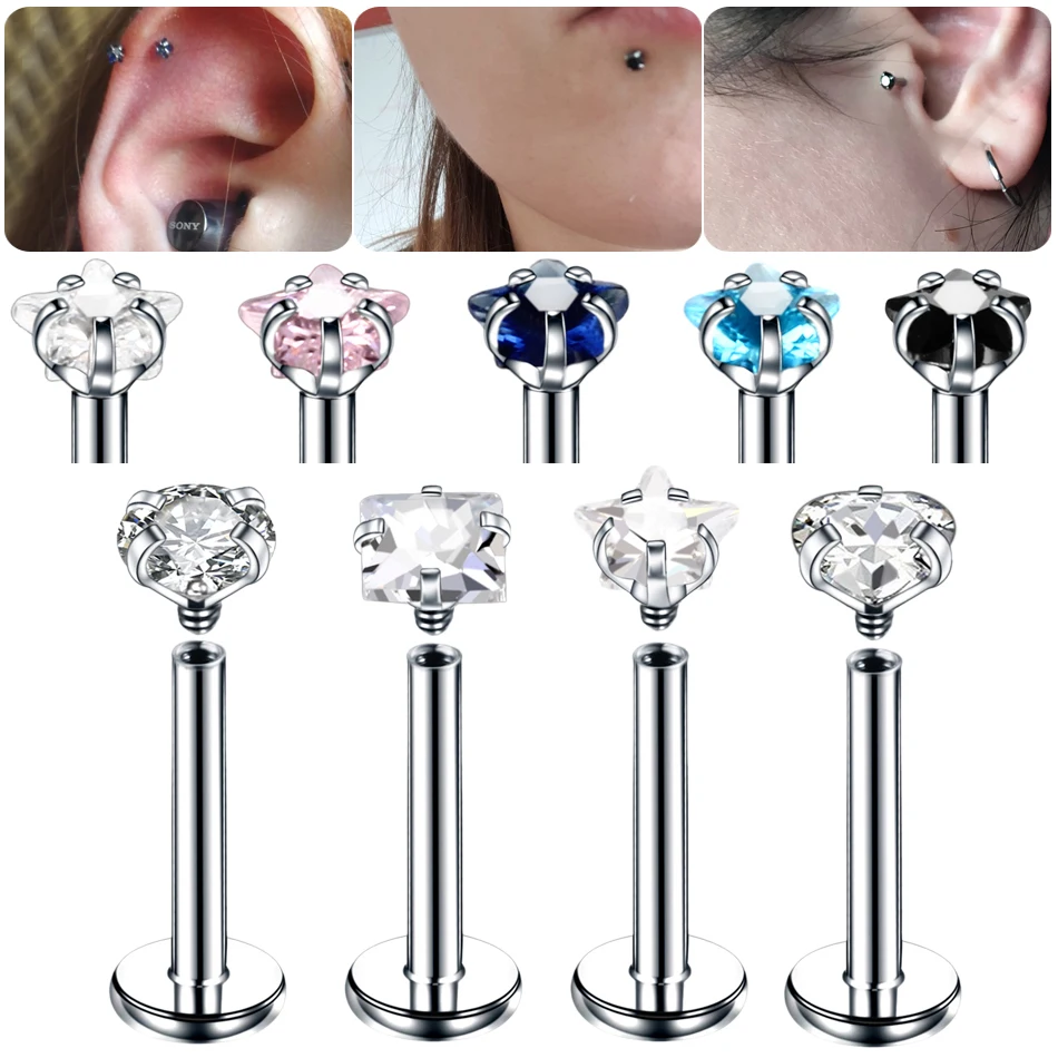 1Pc Stainless Steel Labret Lip Bar Rings Stud Ear Piercings Wholesale Labret Monore Ring Barbell Piercings Body Jewelry 16G
1Pc Stainless Steel Labret Lip Bar Rings Stud Ear Piercings Wholesale Labret Monore Ring Barbell Piercings Body Jewelry 16G