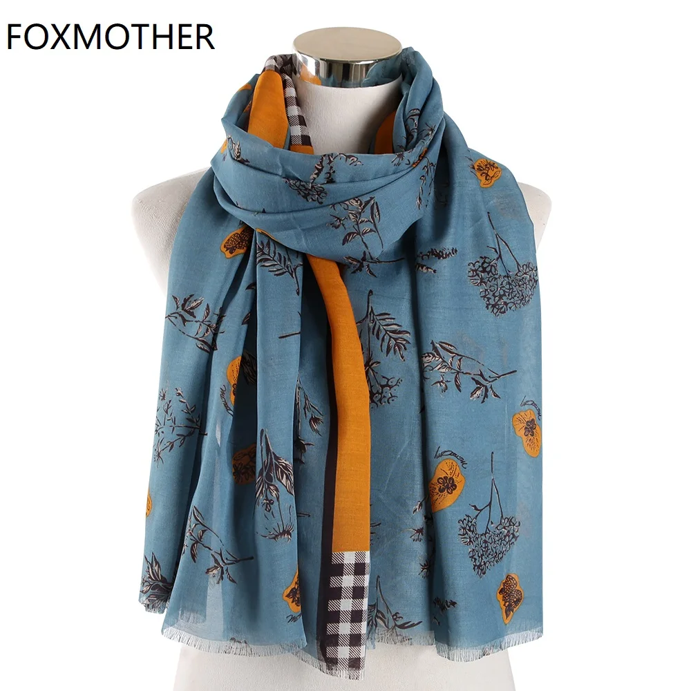 New Floral scarves For Women Pashmina Orange Blue Smaller Flower Plaid Tree Branches Foulard Femme Scarfs Ladies
New Floral scarves For Women Pashmina Orange Blue Smaller Flower Plaid Tree Branches Foulard Femme Scarfs Ladies