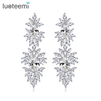 LUOTEEMI AAA Cubic Zirconia Long Dangle Earrings for Women High Quality Luxury Wedding Earrings Bridal Jewelry Accessories
LUOTEEMI AAA Cubic Zirconia Long Dangle Earrings for Women High Quality Luxury Wedding Earrings Bridal Jewelry Accessories