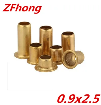 1000pcs 0.9x2.5mm 0.9mm tubular rivets round head copper brass hollow rivets
1000pcs 0.9x2.5mm 0.9mm tubular rivets round head copper brass hollow rivets