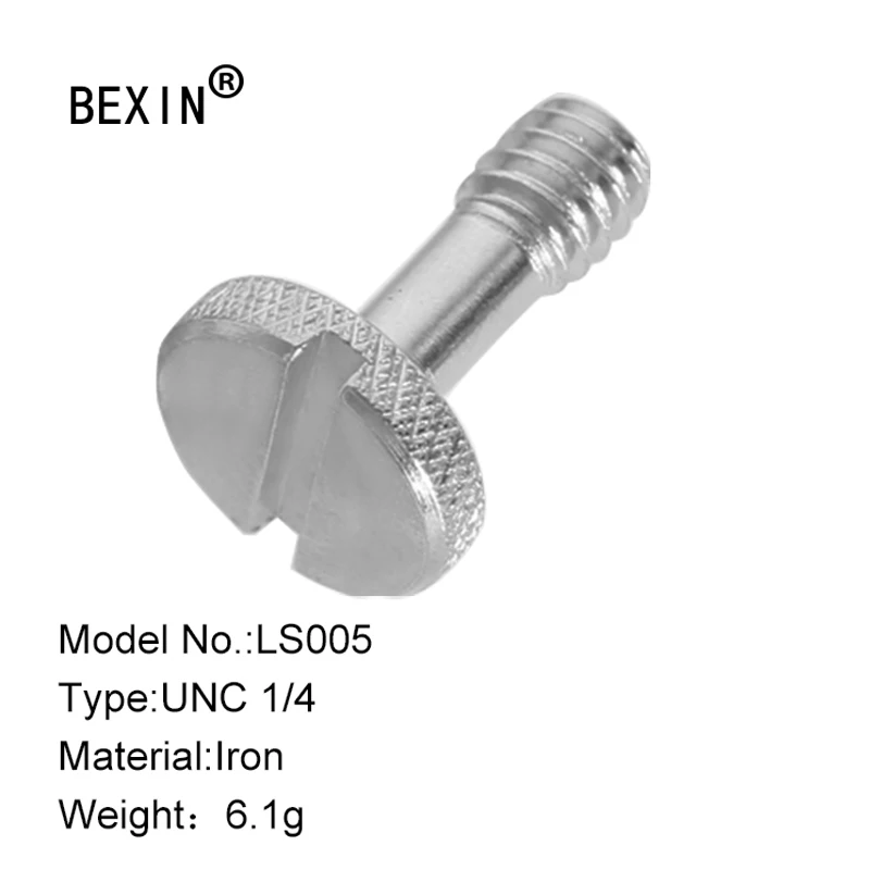 tripod ball head quick release plate 1/4" UNC enhanced length screw with square buckle 
tripod ball head quick release plate 1/4" UNC enhanced length screw with square buckle