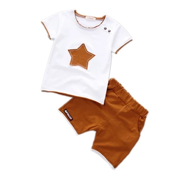 New Style Baby Suit Baby Boy Cotton Short-sleeved T-shirt + Shorts Suit Newborn Baby Trend Pullover Clothes
New Style Baby Suit Baby Boy Cotton Short-sleeved T-shirt + Shorts Suit Newborn Baby Trend Pullover Clothes