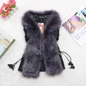European and American fashion autumn and winter faux fur vest women short Slim coat fox fur large size women's jacket vest
European and American fashion autumn and winter faux fur vest women short Slim coat fox fur large size women's jacket vest