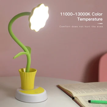LED Table Lamp 2 In 1 USB Chargeable Sun Flower LED Desk Lamp with Pen Holder Children Reading Learning Eye Protection Lamp
LED Table Lamp 2 In 1 USB Chargeable Sun Flower LED Desk Lamp with Pen Holder Children Reading Learning Eye Protection Lamp