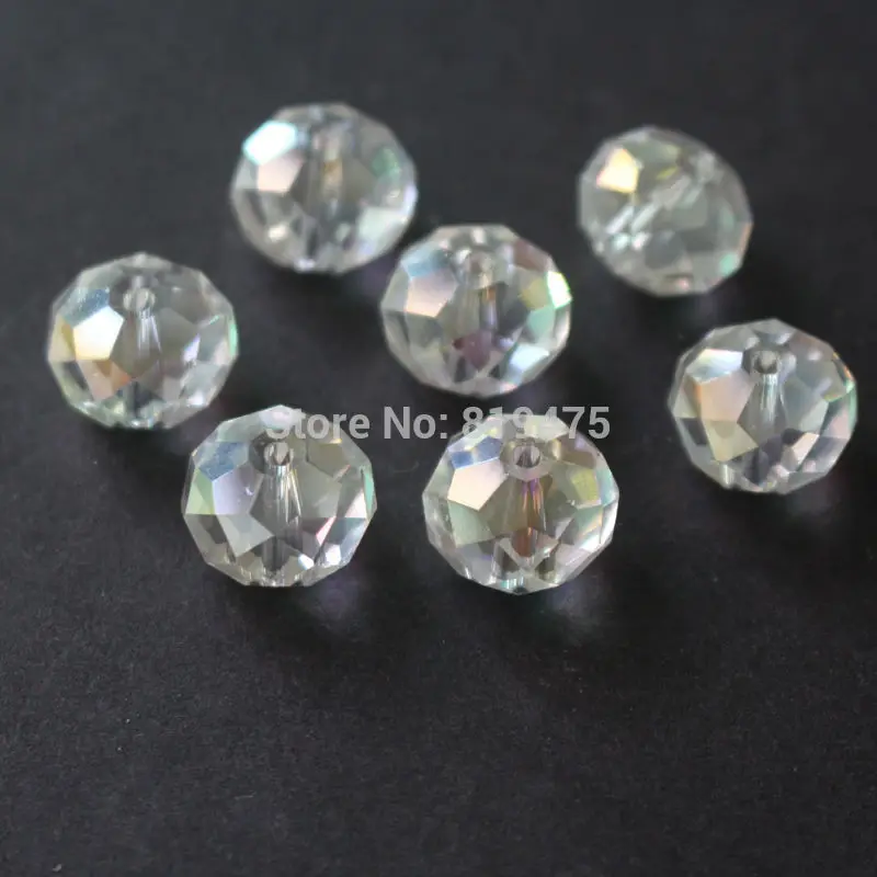 10Pcs/Lot 14mm*11mm , 12mm*9mm Rondelle Faceted Glass Crystal Spacer Beads For Jewelry Making Clear AB Color
10Pcs/Lot 14mm*11mm , 12mm*9mm Rondelle Faceted Glass Crystal Spacer Beads For Jewelry Making Clear AB Color