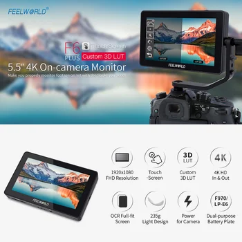 FEELWORLD 5.5 Inch 4k dslr camera Monitor Kit 3D LUT Video Assist 1920*1080 Pixels HD IPS for DJI/Zhiyun/Feiyu Gimbal Stabilizer
FEELWORLD 5.5 Inch 4k dslr camera Monitor Kit 3D LUT Video Assist 1920*1080 Pixels HD IPS for DJI/Zhiyun/Feiyu Gimbal Stabilizer
