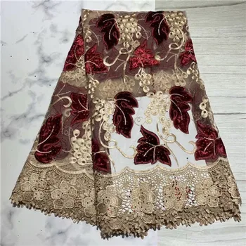 Elegant lady dress material African material French net lace fabric for evening dress ZQN221(5yards/lot)
Elegant lady dress material African material French net lace fabric for evening dress ZQN221(5yards/lot)