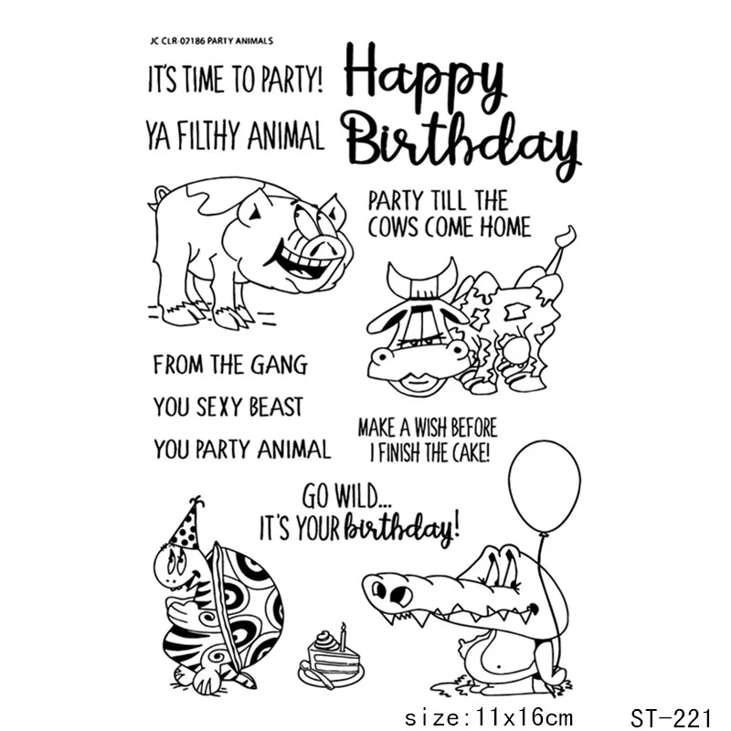 AZSG Cute Funny Animals Pig Crocodile Clear Stamps/Seal For DIY Scrapbooking/Card Making/Album Decorative Silicon Stamp Crafts
AZSG Cute Funny Animals Pig Crocodile Clear Stamps/Seal For DIY Scrapbooking/Card Making/Album Decorative Silicon Stamp Crafts