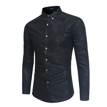 New men's fashion camouflage printed shirt male European and American style long sleeve slim shirt male
New men's fashion camouflage printed shirt male European and American style long sleeve slim shirt male