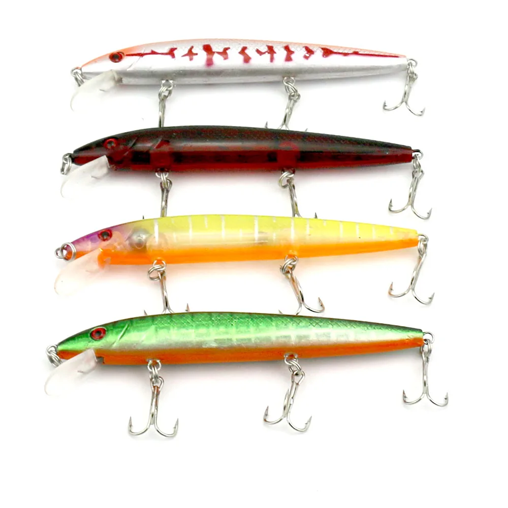 4Pcs/lot New Minnow Bait Isca Fishing Lures Plastic Hard Swimbait Wobbler Pesca Peche Fishing Tackles 12CM 13.8G
4Pcs/lot New Minnow Bait Isca Fishing Lures Plastic Hard Swimbait Wobbler Pesca Peche Fishing Tackles 12CM 13.8G