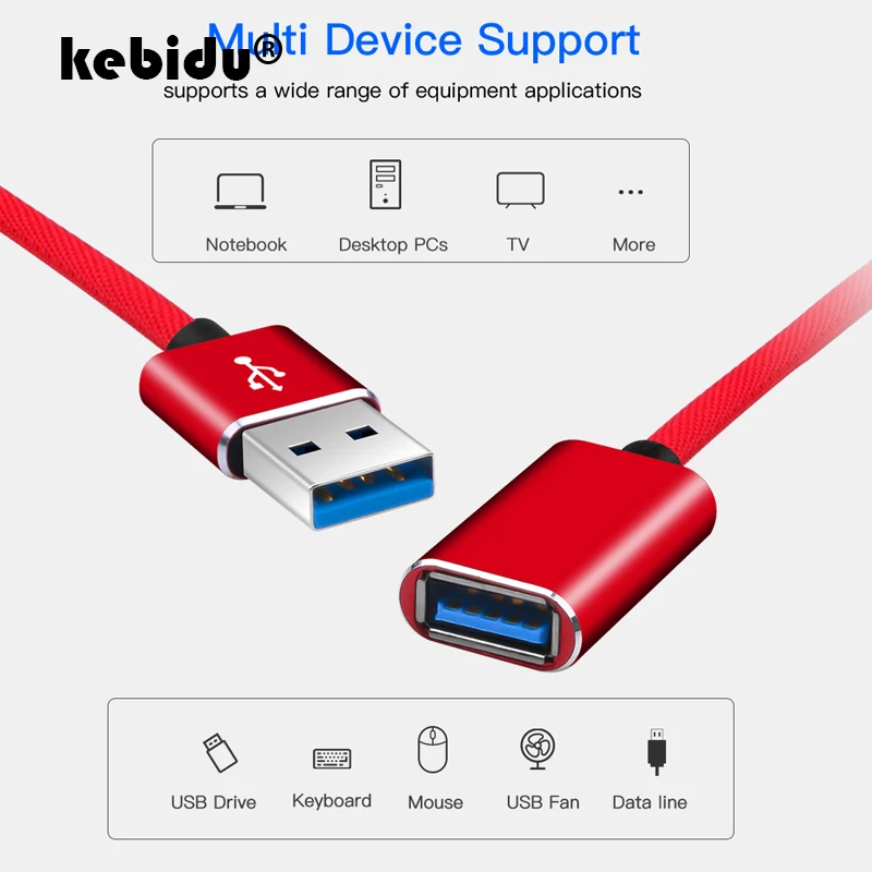 kebidu USB2.0 Extension Cable USB 2.0 Cable Male To Female USB Data Sync USB Charger Extender Cable For PC Laptop U Disk Mouse
kebidu USB2.0 Extension Cable USB 2.0 Cable Male To Female USB Data Sync USB Charger Extender Cable For PC Laptop U Disk Mouse