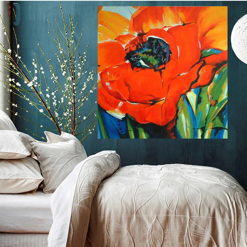 Canvas Painting Fashion Poster Bright Flower Wall Picture Canvas Oil Painting Cuardros decoracion For Living Room Wall Orange
Canvas Painting Fashion Poster Bright Flower Wall Picture Canvas Oil Painting Cuardros decoracion For Living Room Wall Orange